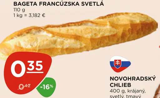 Bageta francúzska svetlá