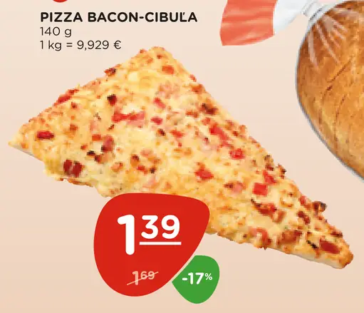 Pizza bacon-cibuľa
