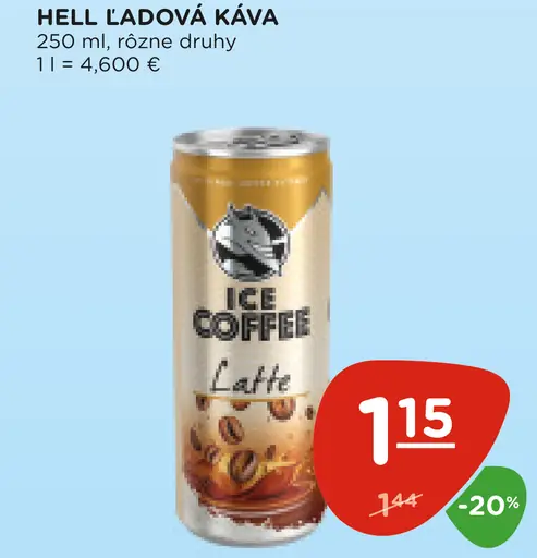 Hell Ľadová Káva Latte