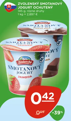 Zvolenský smotanový jogurt