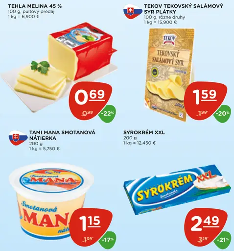 Tehla Melina 45 % syr
