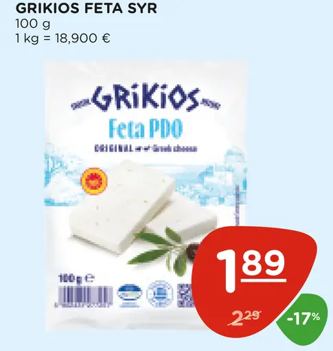 Grikios Feta syr PDO