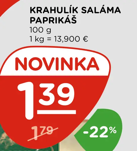 Krahulík saláma paprikáš