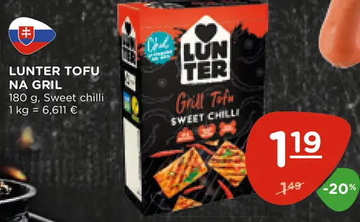 Lunter Tofu na gril Sweet Chilli