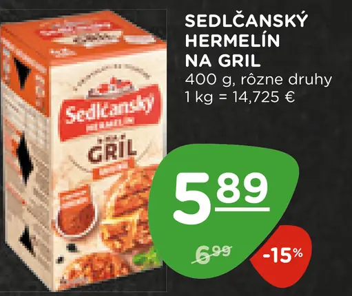 Sedlčanský hermelín na gril