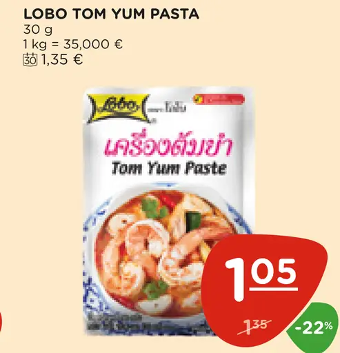 Lobo Tom Yum pasta