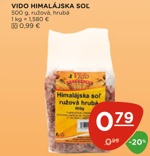 Vido himalájska soľ ružová hrubá