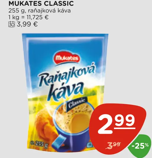 Mukates Rannajková káva