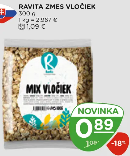 Ravita zmes vločiek