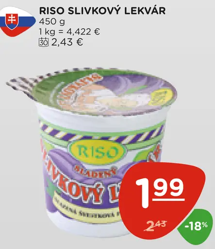 Riso slivkový lekvár