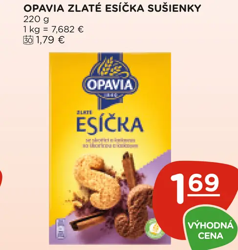 Opavia Zlaté Esíčka sušienky