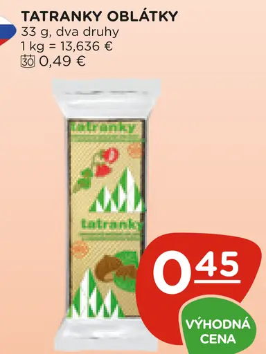 Tatranky oblátky