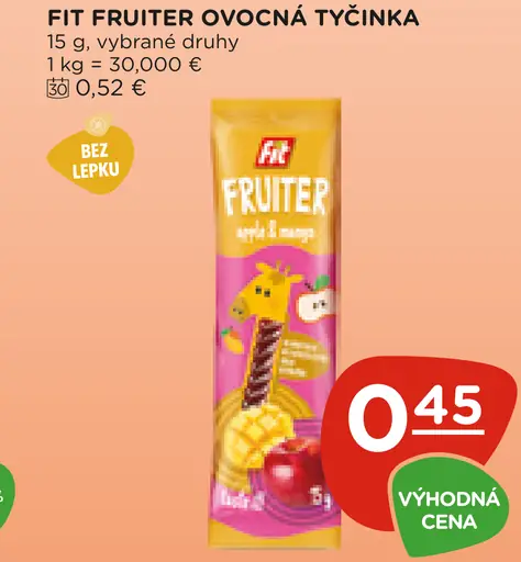 Fit Fruiter ovocná tyčinka