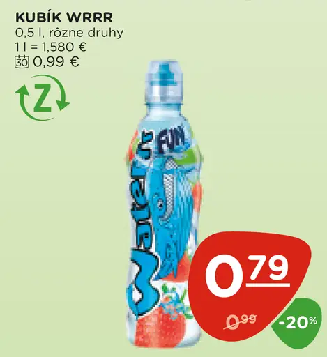 Kubík Wrrr detský nápoj