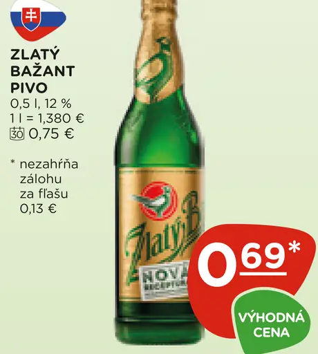 Zlatý Bažant Pivo