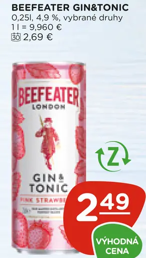 Beefeater Gin & Tonic plechovka