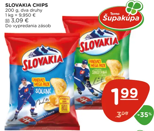 Slovakia chips rôzne druhy