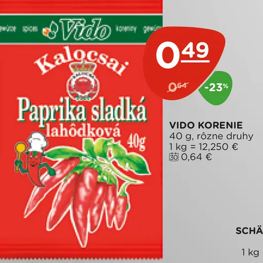 Vido Kalocsai paprika sladká lahôdková mletá