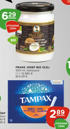 Franz Josef kokosový panenský olej BIO