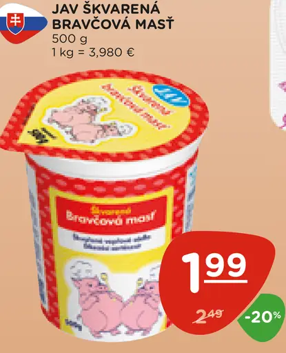 Jav Škvarená bravčová masť