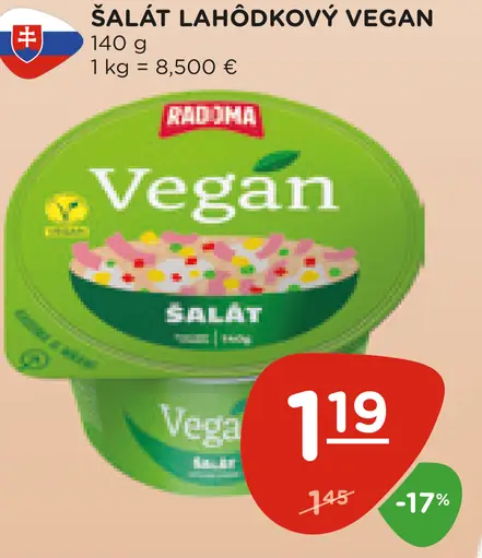 Šalát lahôdkový vegan