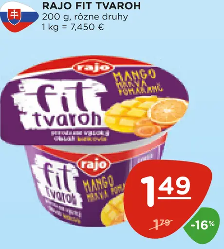Rajo Fit tvaroh