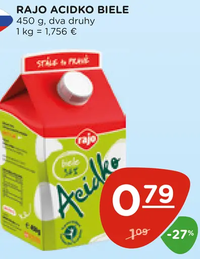 Rajo Ačidko biele