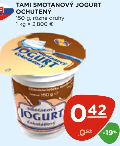 Tami smotanový jogurt ochutený