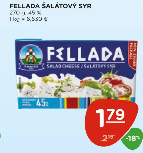 Fellada šalátový syr