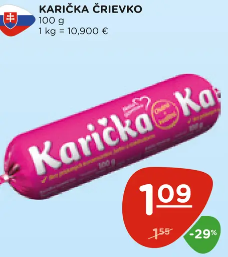 Karička črievko Tavený syr