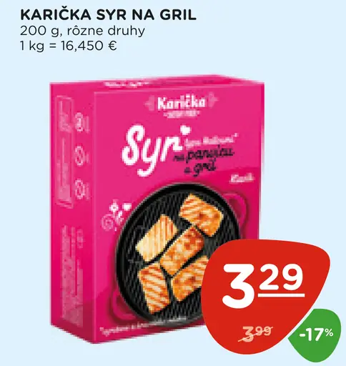 Karička syr na gril