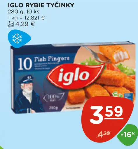 IGLO rybie tyčinky