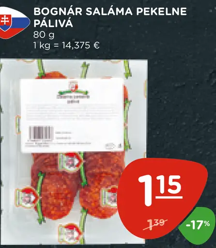 Bognár saláma Pekelne pálivá
