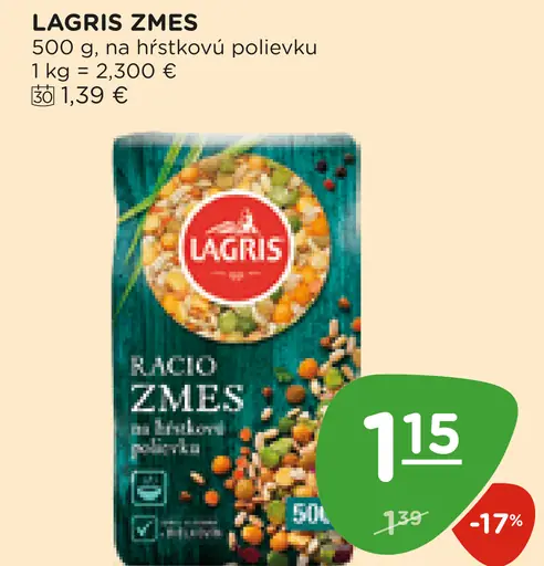 Lagris Racio zmes na hŕstkovú polievku