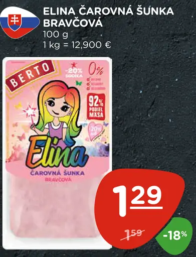 Elina čarovná šunka bravčová
