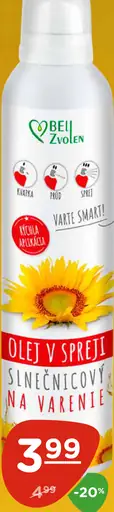 Bell olej v spreji slnečnicový na varenie