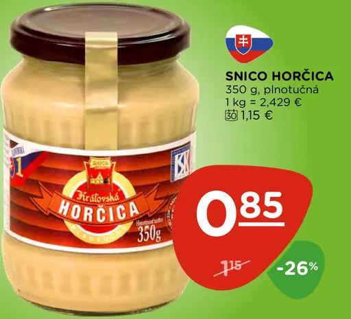 Snico Horčica plnotučná