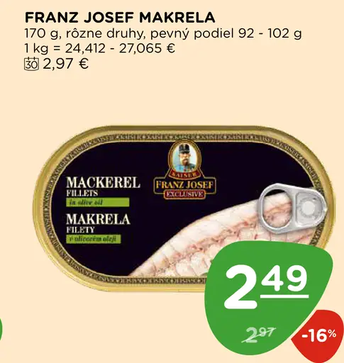 Franz Josef makrela filety