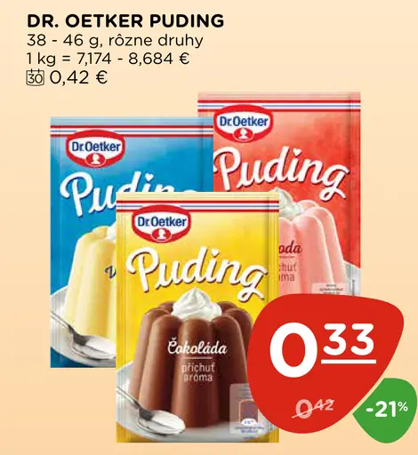 Dr. Oetker puding práškový dezert