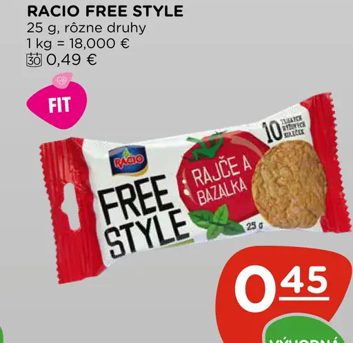 Racio Free Style sušienky rajče a bazalka