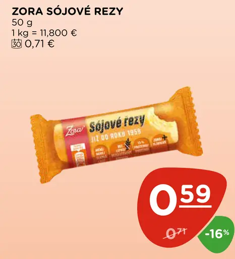 Zora sójové rezy