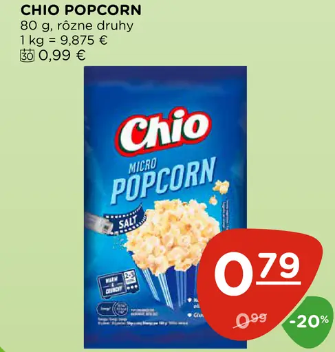 Chio popcorn na prípravu