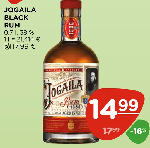 Jogaila black Rum