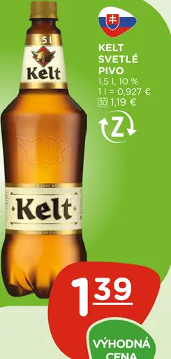Kelt svetlé pivo