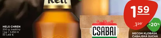 Mecom klobása čabajská suchá