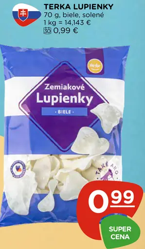 Terka Lupienky zemiakové biele solené