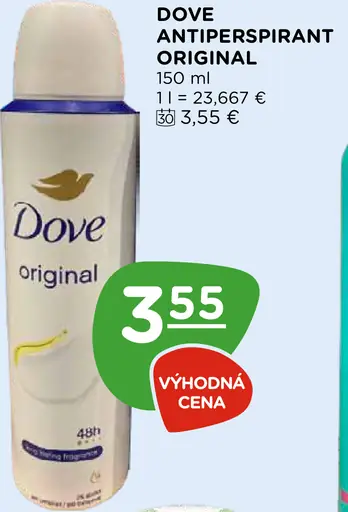 Dove Original antiperspirant sprej