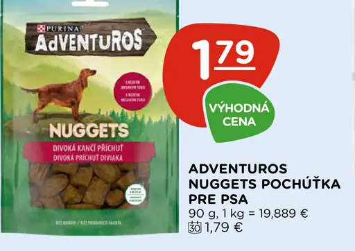 Purina Adventuros Nuggets krmivo pre psov pochúťky
