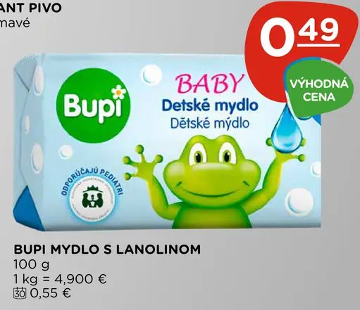 Bupi Baby detské mydlo lanolínové