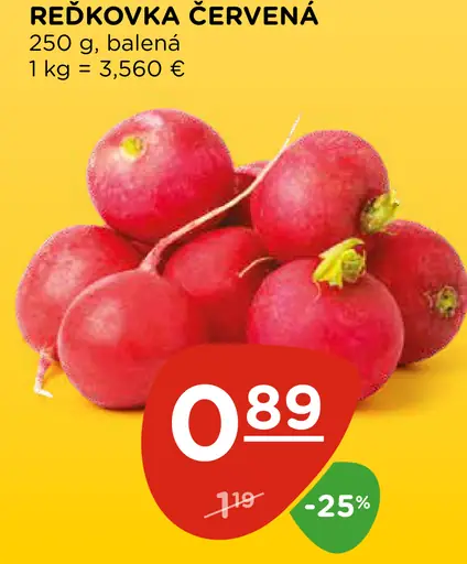 Reďkovka červená, balená